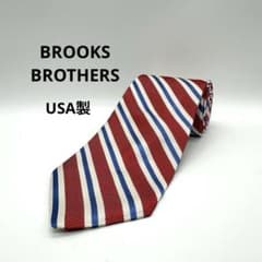 極美品 ブルックスブラザーズ ネクタイ USA製 ピュアシルク 62267