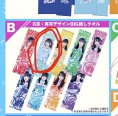 iLiFE 日本武道館公演 くじB賞 あいす実写デザインBIG推しタオル