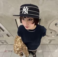 BEAMS 別注New Era pillboxネイビー ストライプ ヤンキース - メルカリ