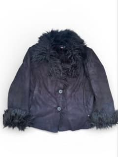 y2k swag fur black jacket Archive - メルカリ