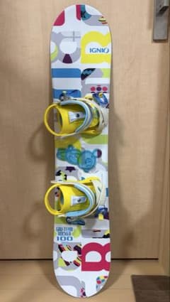 IGNIO キッズ スノーボード ビンディング 2点セット 100 - メルカリ