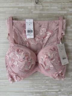 D75&M」トリンプ プレミアム レッドレーベル 花と油絵 ブラ&ショーツ