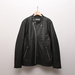 Schott ショット ラムレザー シングルライダース ジャケット XL 黒