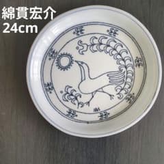 無汸庵 綿貫宏介 絵皿 24センチ 鳥 鳥と太陽 - メルカリ