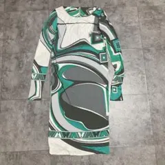 EMILIO PUCCI 幾何学模様 マキシドレス・40 - メルカリ