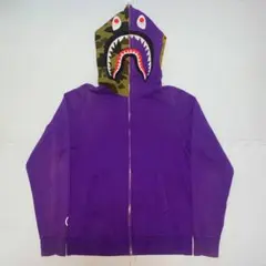 2026年最新】a bathing ape シャークパーカー 紫の人気アイテム - メルカリ