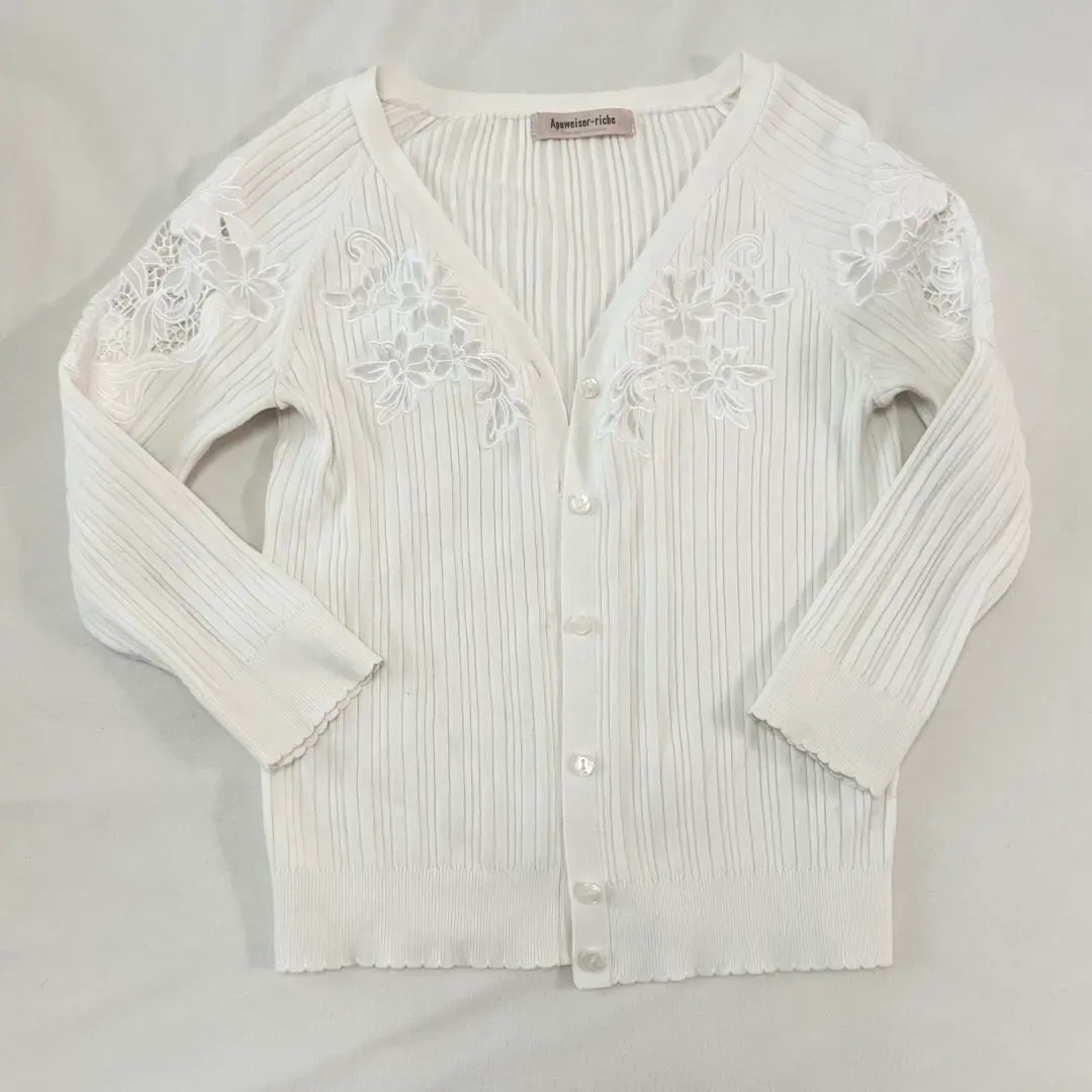 2026年最新】apuweiser-riche ハート刺繍カーデプルオーバーの人気