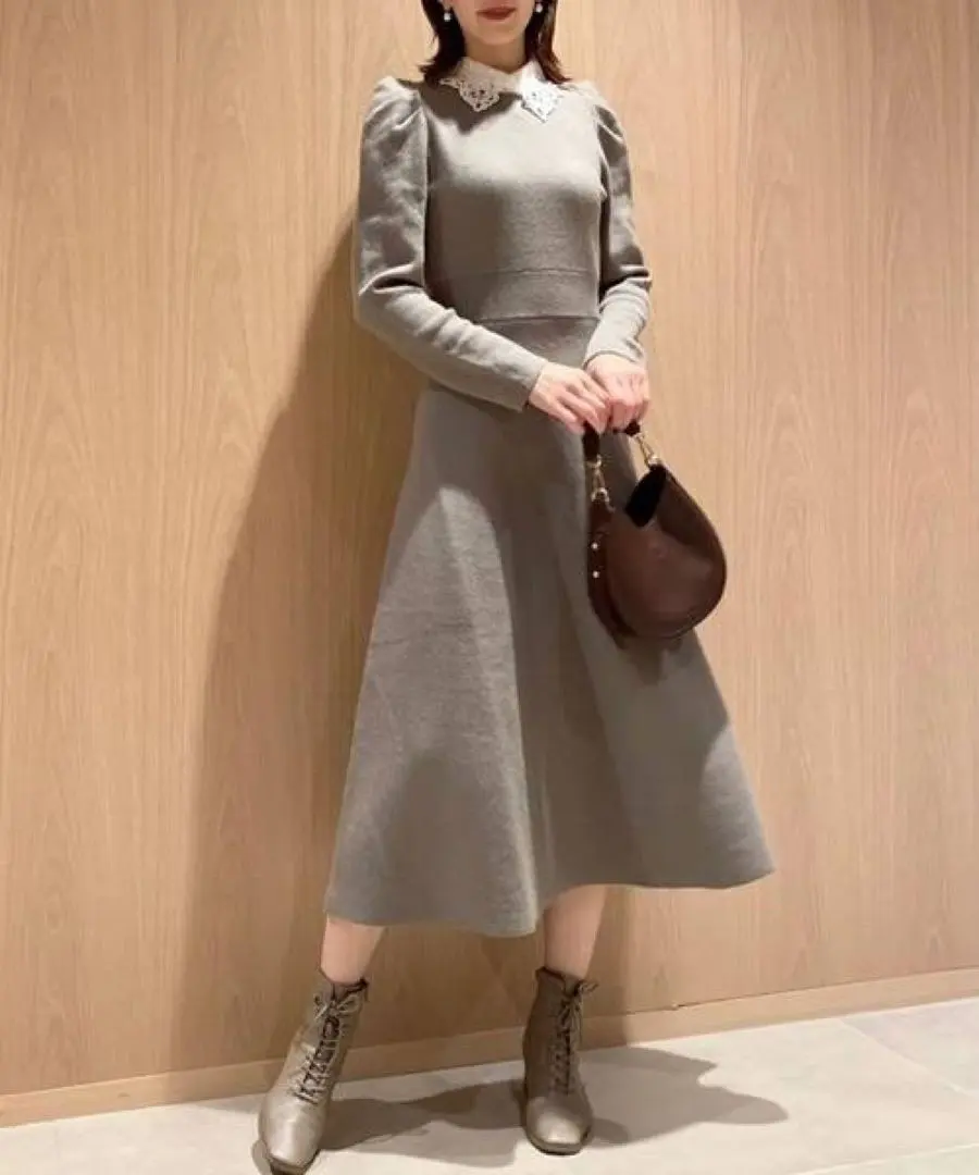 2026年最新】SNIDELホワイトレースカラーニットワンピースの人気