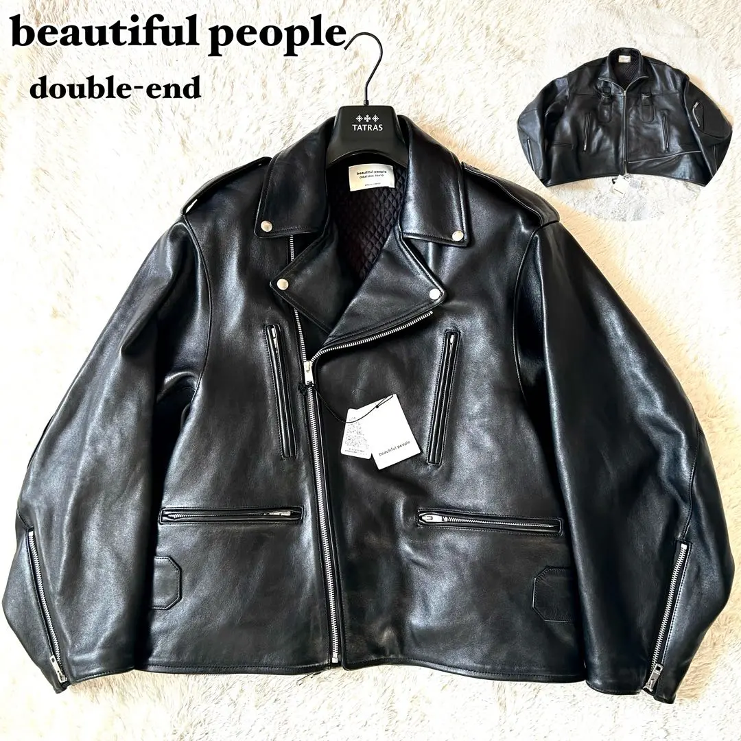 2026年最新】beautiful people ダブルエンド ライダースジャケットの