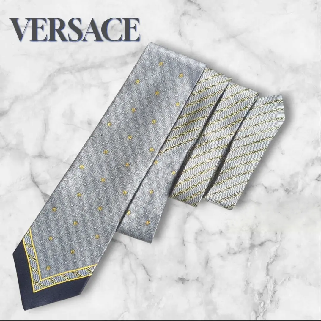 2026年最新】VERSACE カラー：グレイ系 ネクタイの人気アイテム - メルカリ
