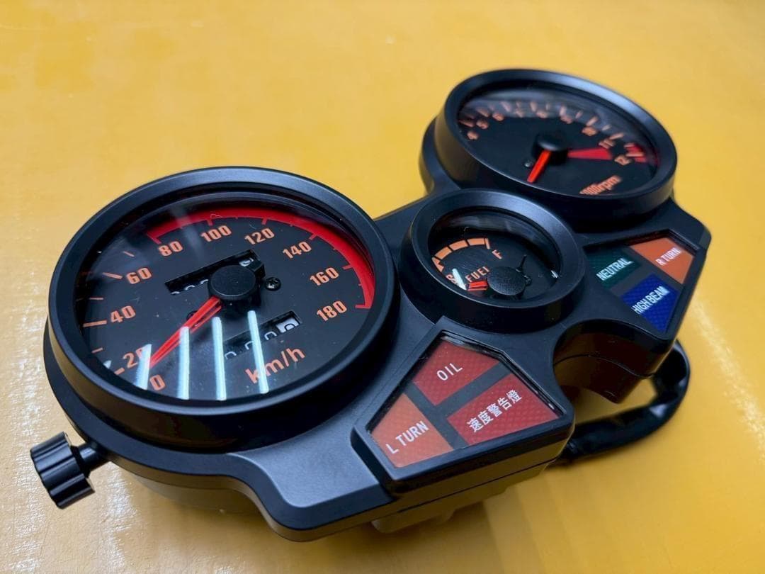 CBX400F メーター リプロ オレンジ/1型 当時仕様CBX550F 2型 - メルカリ