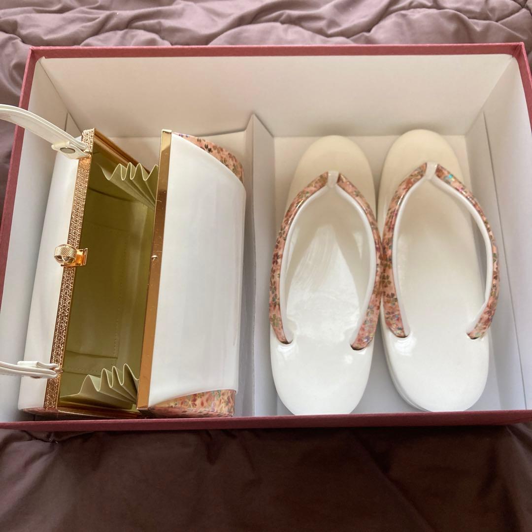 美品 一蔵 成人式草履バッグセット - メルカリ