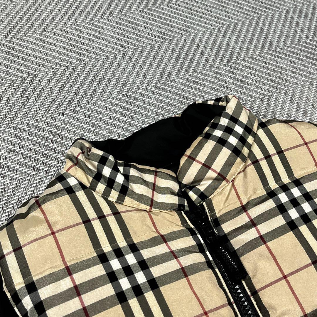 極希少 バーバリー ロンドン ダウンベスト ノバチェック ブラック