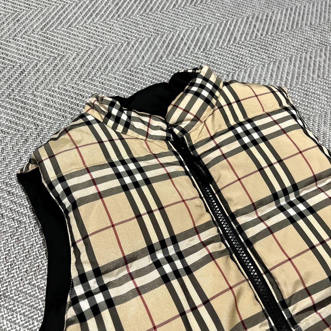 極希少 バーバリー ロンドン ダウンベスト ノバチェック ブラック