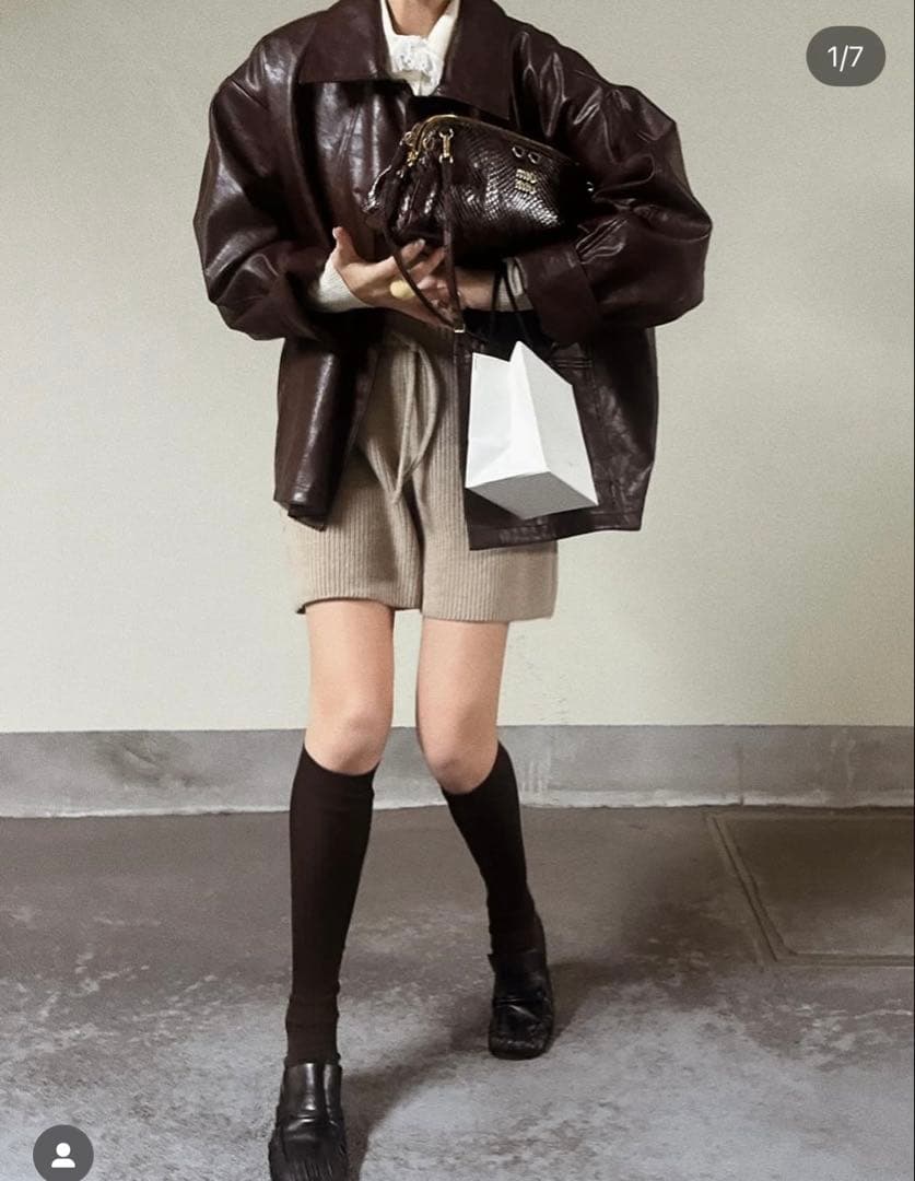 み様 MACHATT エコレザージャケット ブラウン