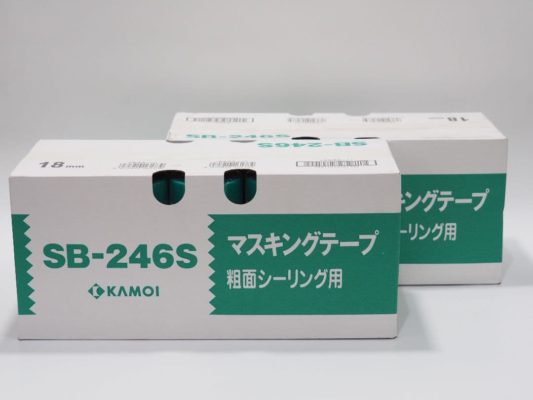 SB-246S 粗面用 3箱　カモイ KAMOI マスキングテープ　SB246S カモ井 マスキングテープ #SB-246S 粗面サイディングボード用 18mm