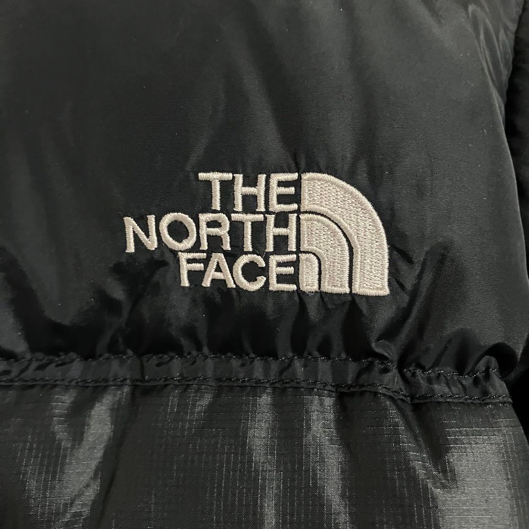 《希少》ザノースフェイス　ヌプシ　ダウンジャケット 刺繍ロゴ　ブラック　M