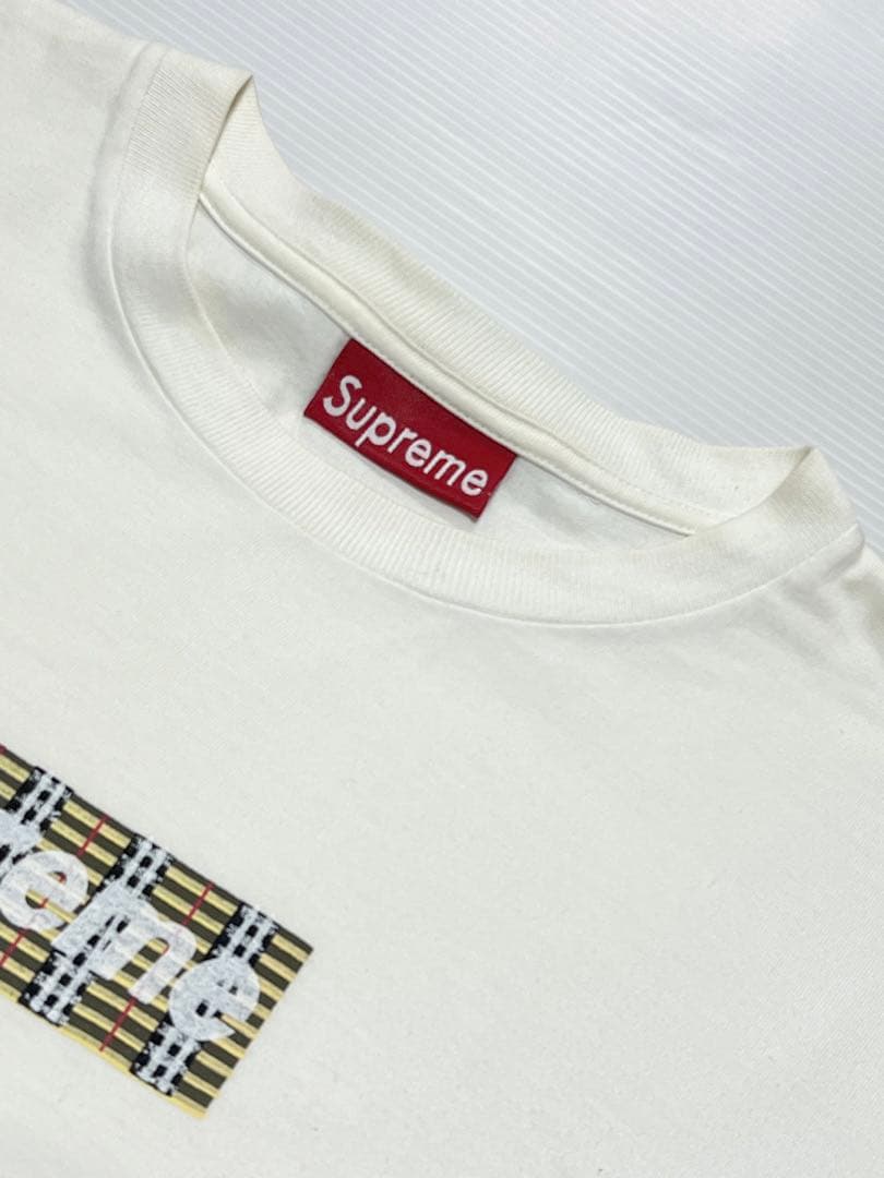 シュプリーム 初期 バーバリー ボックス ロゴ Tシャツ Usa製 M