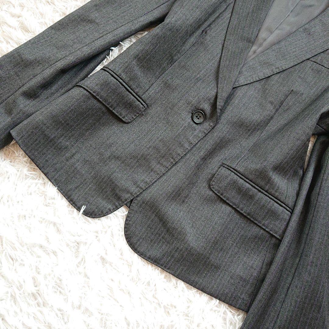 23区 バハリエ ヨーロッパ生地 パンツスーツ ストライプ 大きいサイズ