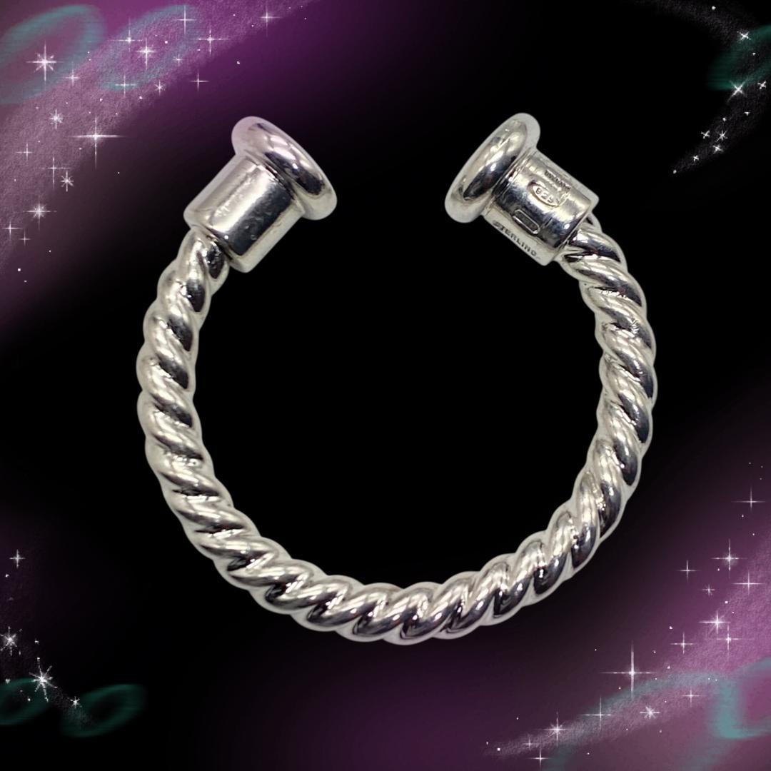 《美品》 ブルガリ　キーリング　ツイストループ　SV925