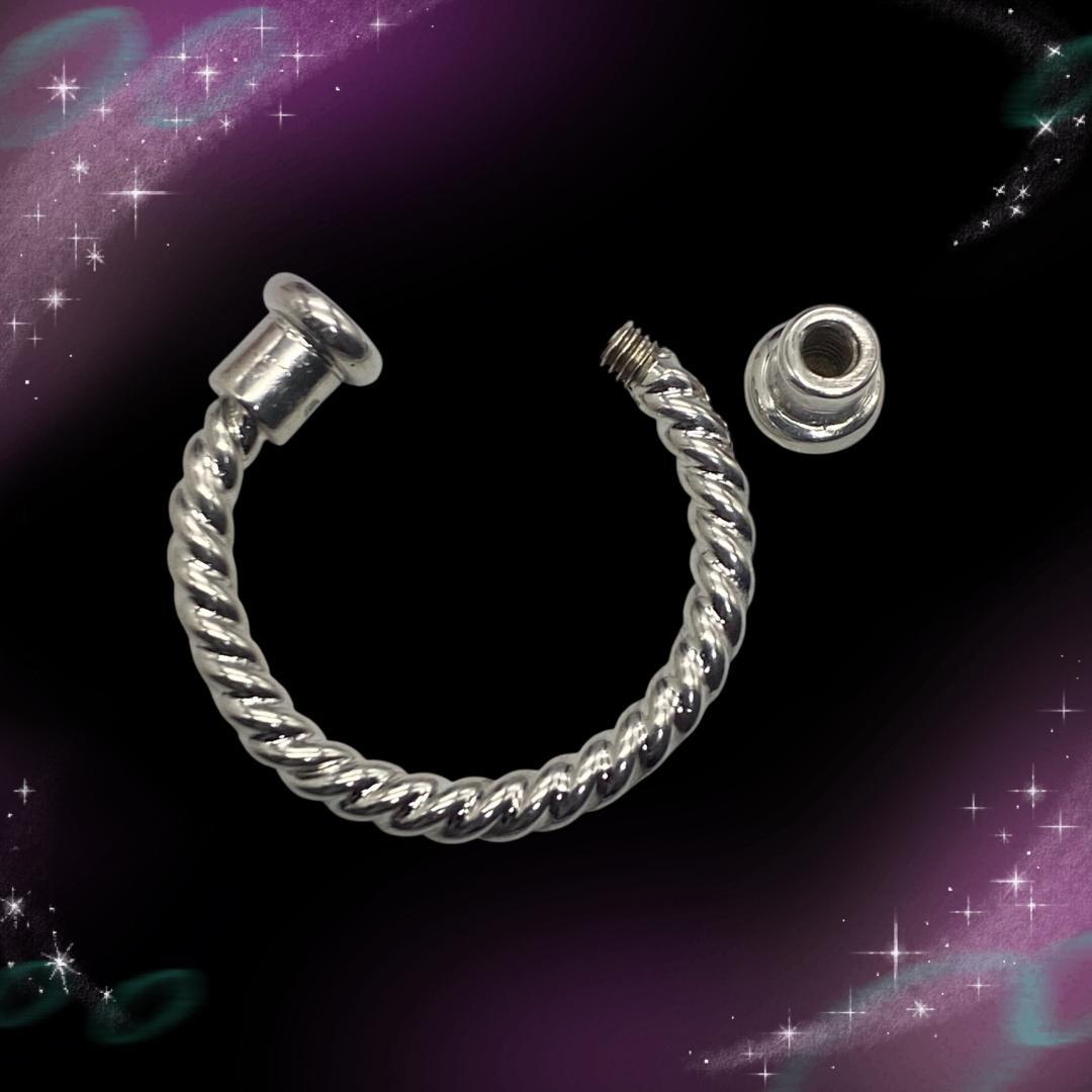 《美品》 ブルガリ　キーリング　ツイストループ　SV925