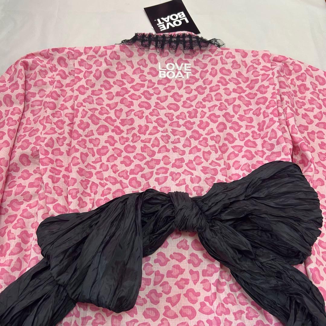 新品★浴衣ドレス★ヒョウ柄ピンク黒★姫ギャル平成ギャルy2kレオパードML