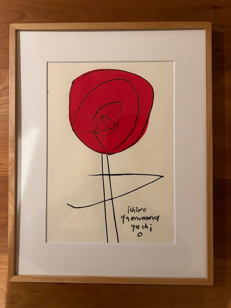 原画　山口一郎 赤いバラ 販売終了］山口一郎 / LLサイズ / 林檎 / iy-pic-ll-13 | CONNECT