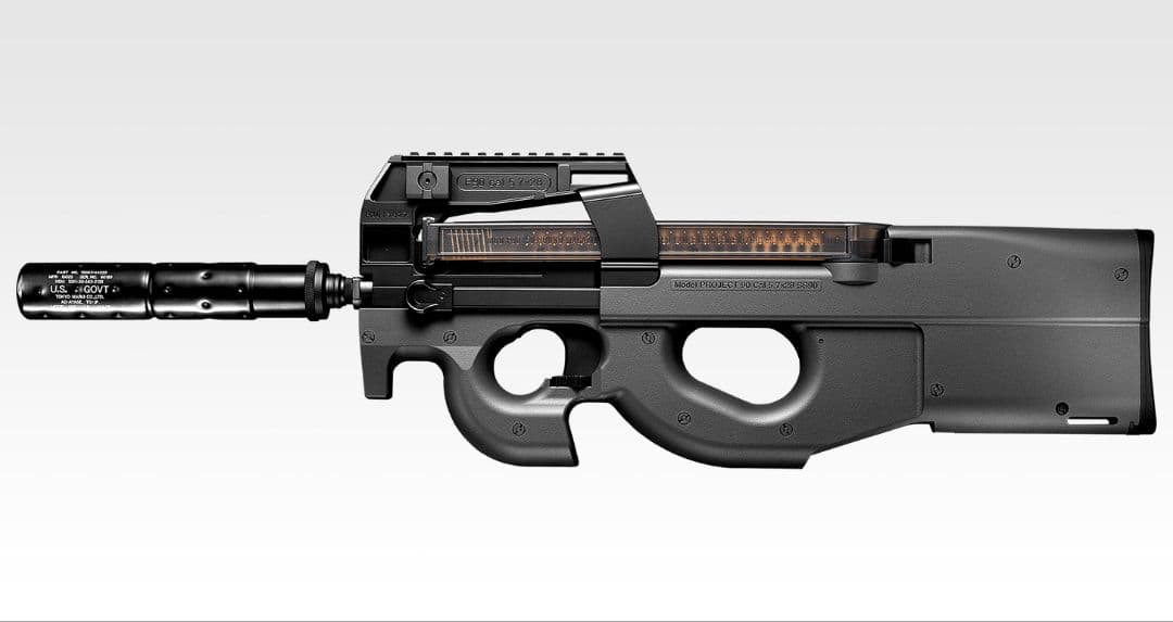 東京マルイ　P90 P90TR 電動ガン　日本製 楽天市場】東京マルイ FN P90 TR サイレンサー付 純正ドットサイト