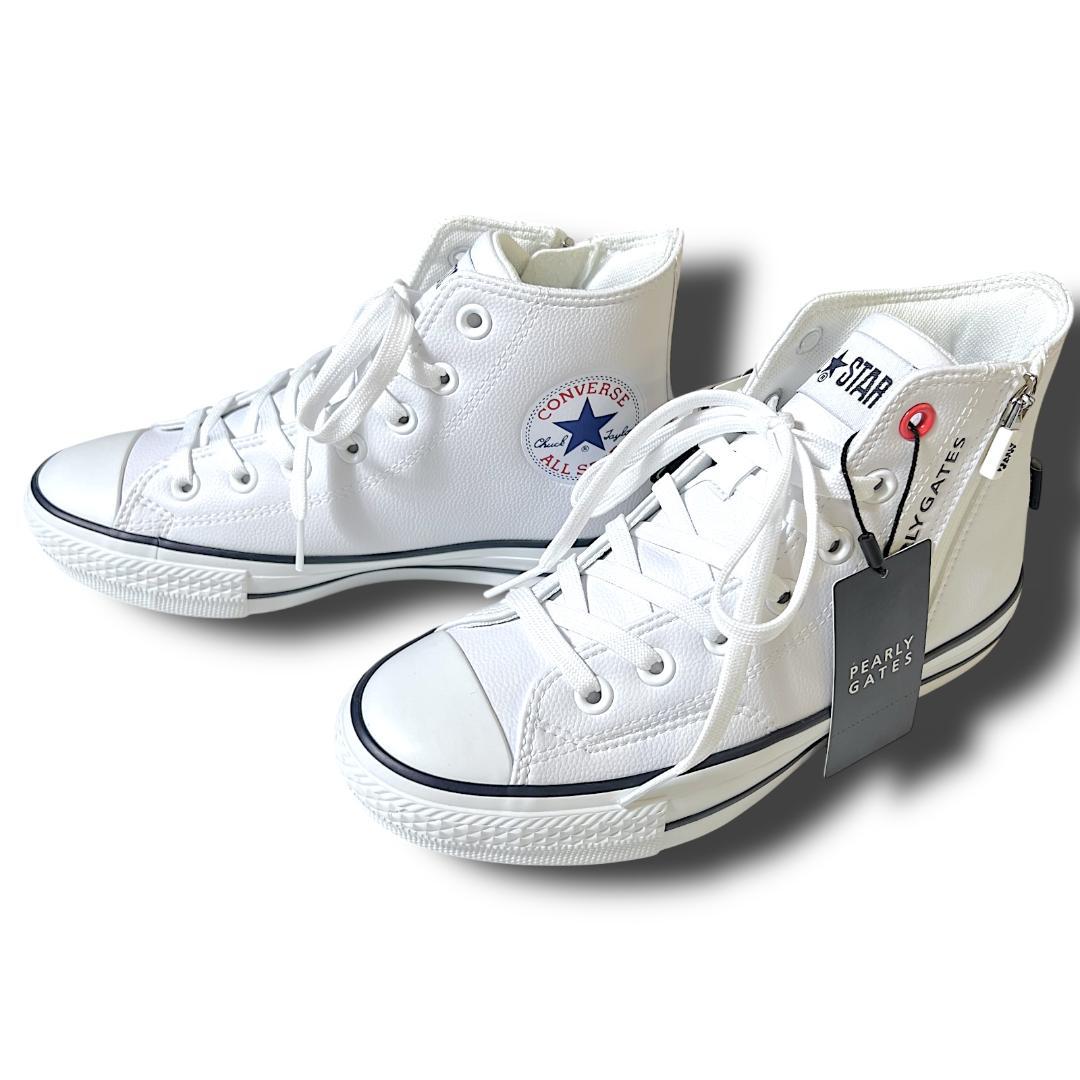 23.5cm パーリーゲイツ×コンバース 希少コラボ ゴルフシューズ スニーカー