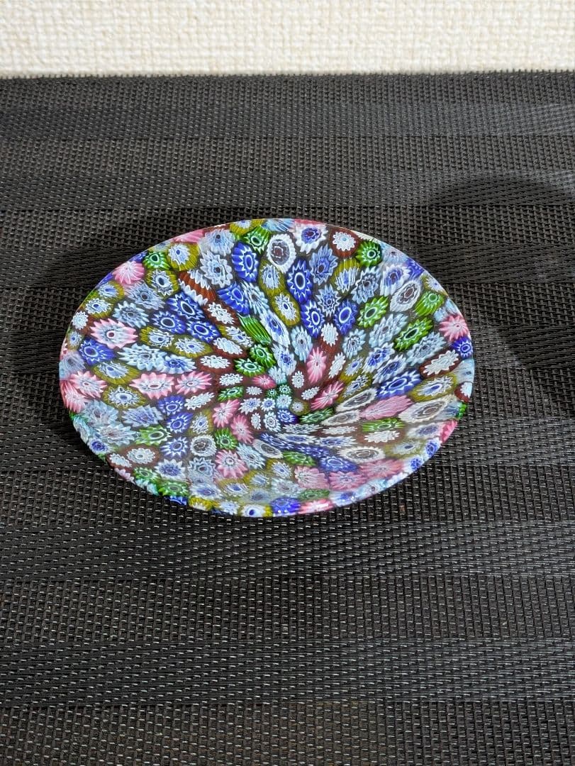 ムラノガラス.ベネチアンガラス ティーカップ .ソーサ、1セットは