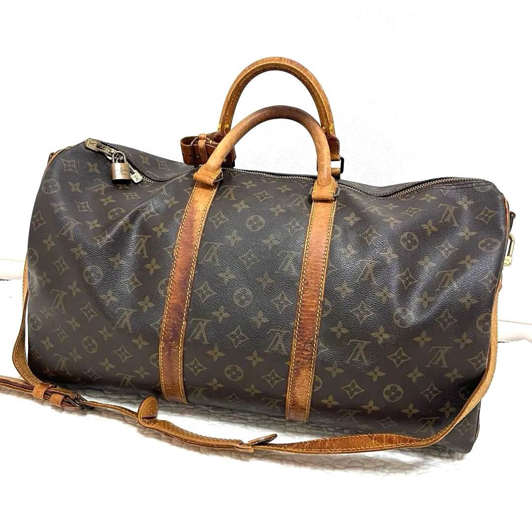 ルイヴィトン キーポル50 ボストンバッグ　ショルダー付 LOUIS VUITTON（ルイ・ヴィトン） キーポル50バンドリエール