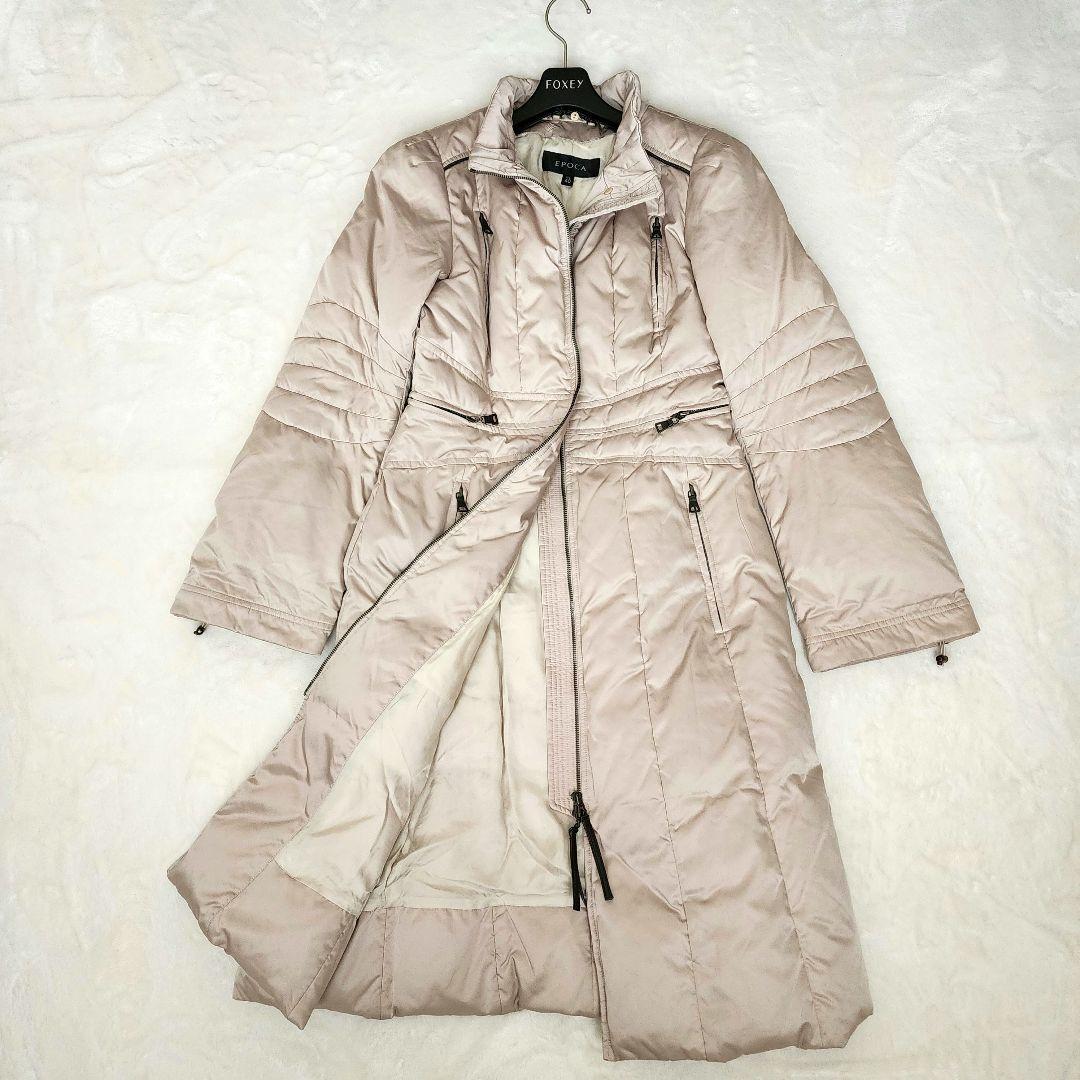 美品】EPOCA エポカ ロングダウンコート ベージュ 極暖【L】Aライン