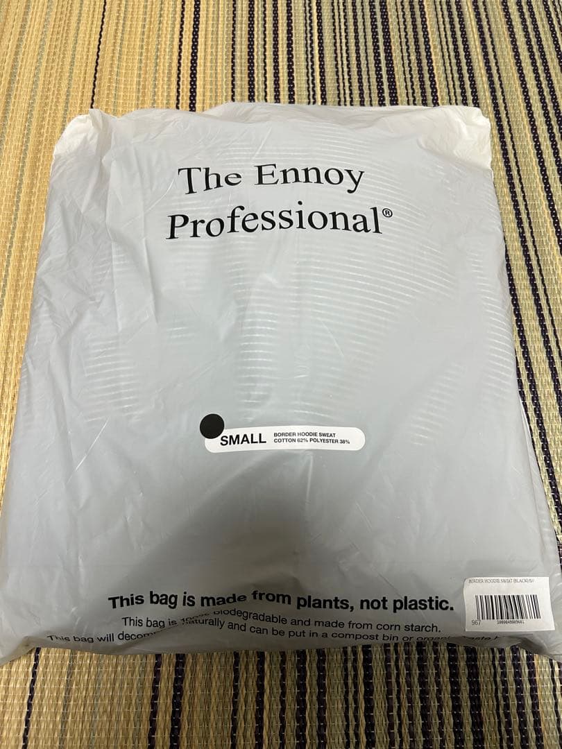 ENNOY Border Hoodie Sweat \"Black×White\"