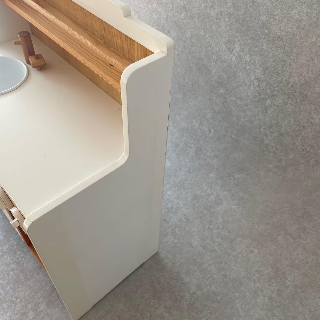 美品】モモナチュラル ピエニコティ 木製おままごとキッチン - メルカリ