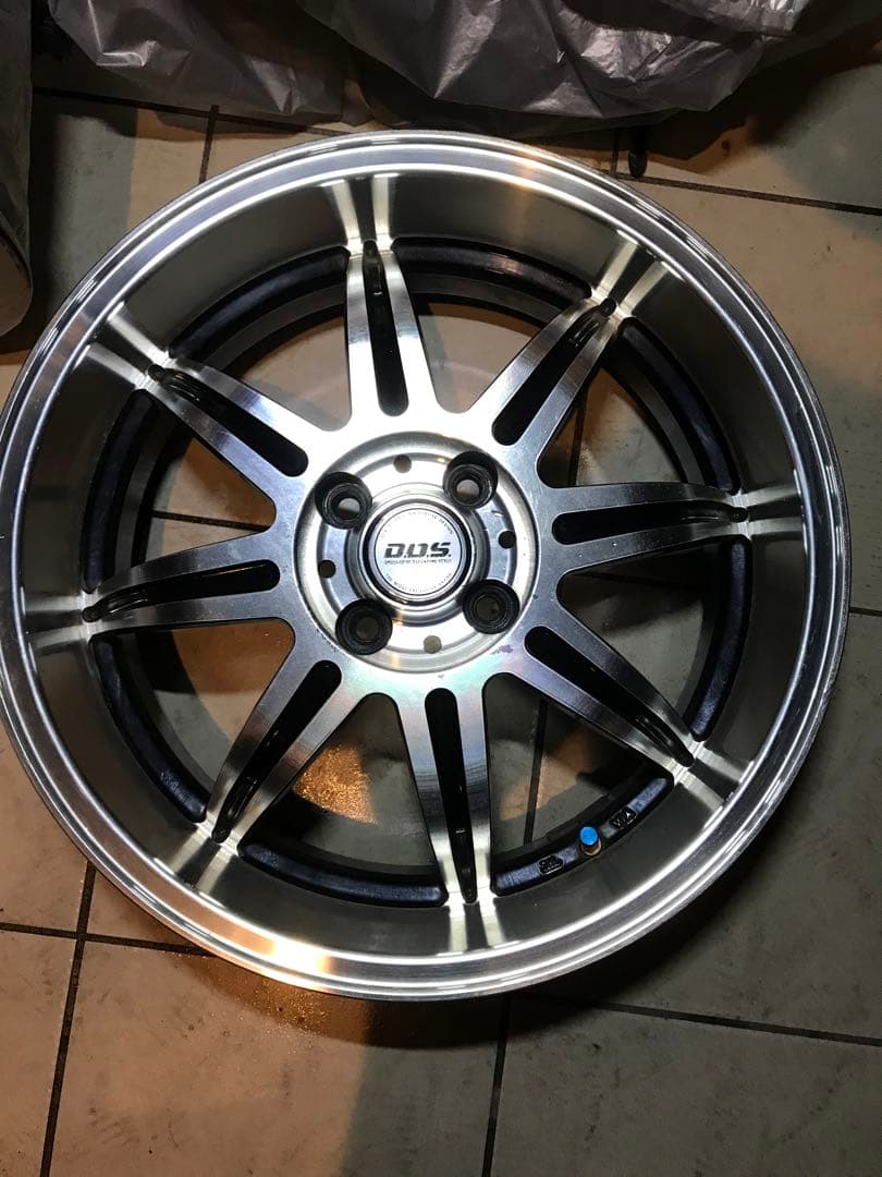 アルミホイール17インチ4本セット中古品 PREMIX プレミックス SHANKS シャンクス 中古ホイール 4本 8J 17インチ