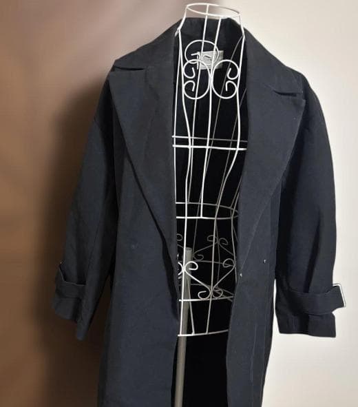 IENA コットンWクロス オーバーチェスターコート ネイビー 36 春コート