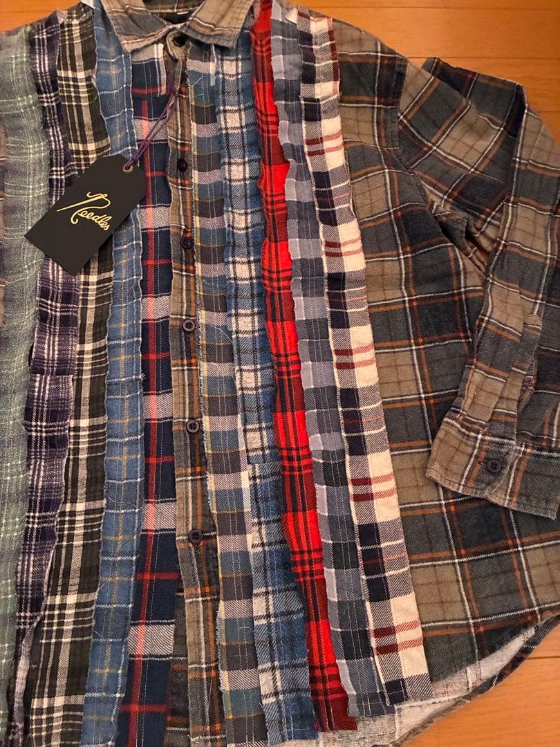 Rebuild by Needles】リビルドバイニードルス 再構築シャツ - メルカリ