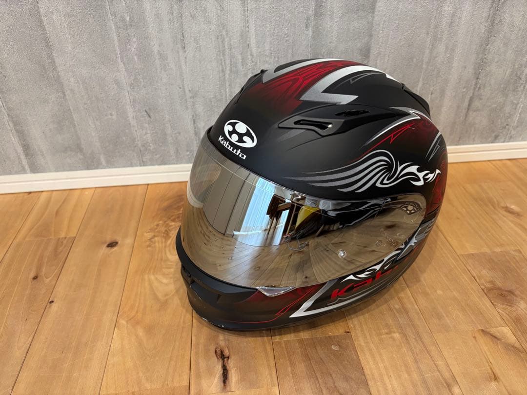 KABUTO フルフェイスヘルメット ブラック/レッド　Ｌサイズ Amazon | オージーケーカブト(OGK KABUTO)バイクヘルメット フル