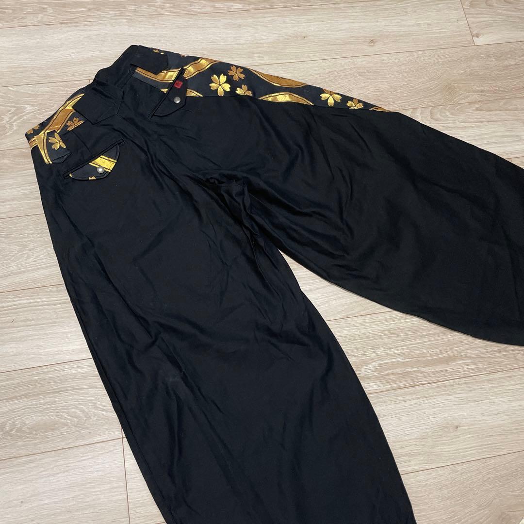 \"レア\" 鳶 TOBI ダルマ ゴールド刺繍 綿100％