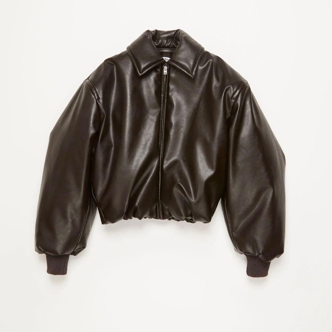 Acne Studios クロップドボンバージャケット ダークブラウン 34 - メルカリ