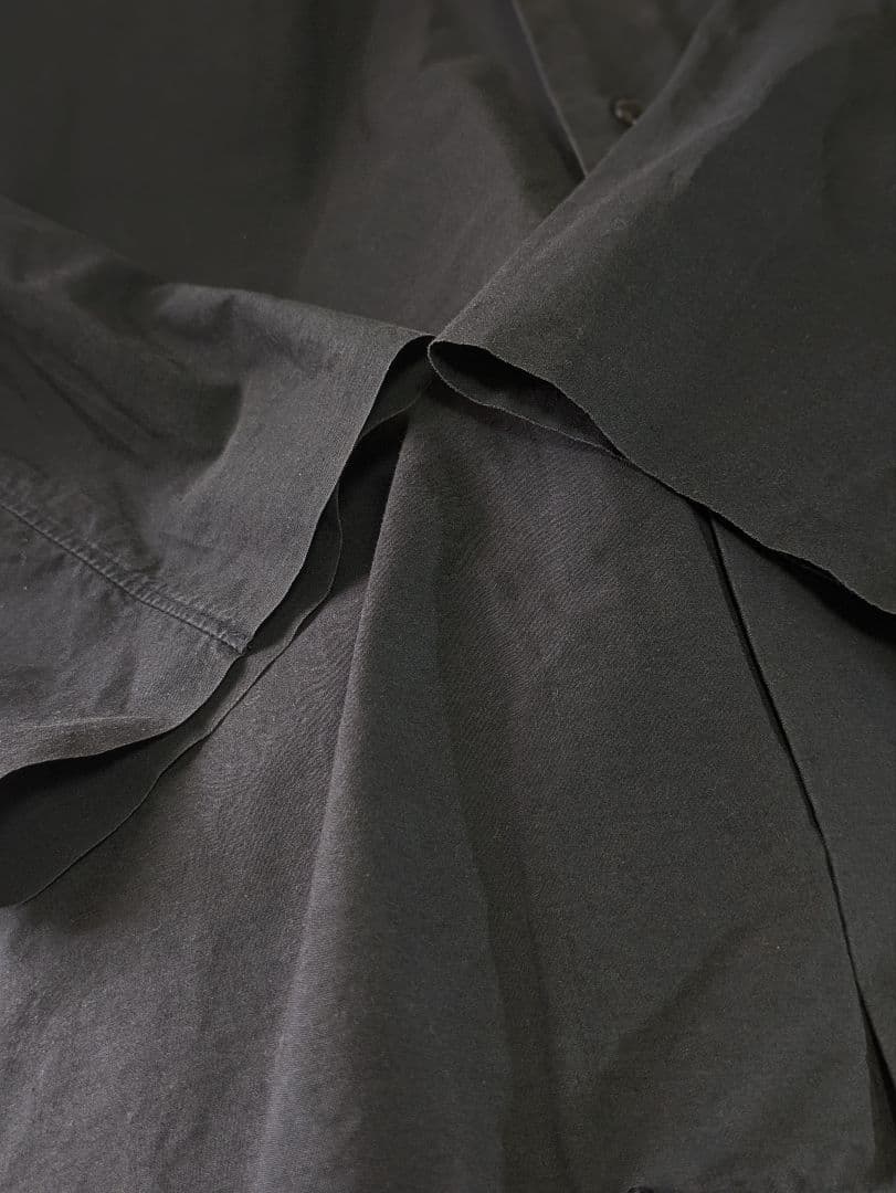 AURALEE オーラリー セルビッジウェザークロスシャツ 黒 サイズ4