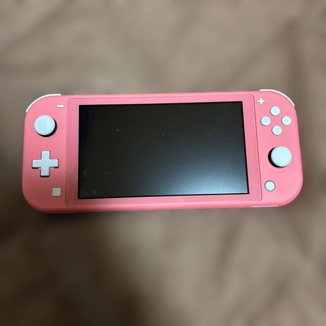 Nintendo Switch Lite ピンク 本体　充電器&箱無し Nintendo Switch Lite コーラル(ピンク)箱（保証書）、充電器 - メルカリ