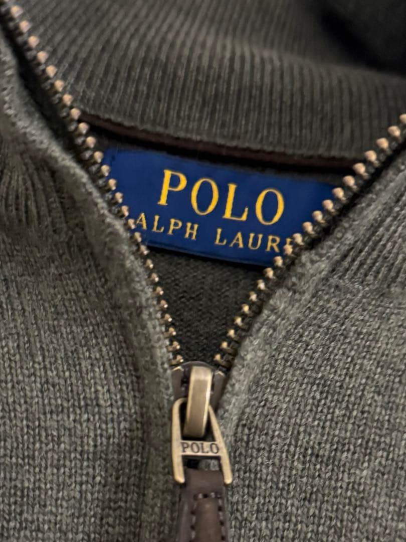 限定値引　RALPH LAUREN ニット ジップセーター ほぼ新品 楽天市場】ポロ ラルフローレン コットンニット フルジップ セーター