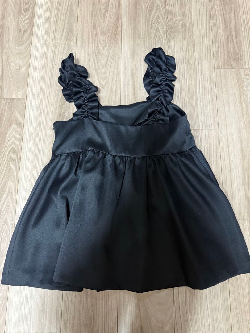 ユナイテッドアローズ　ギャザー サテン キャミソール -ウォッシャブル