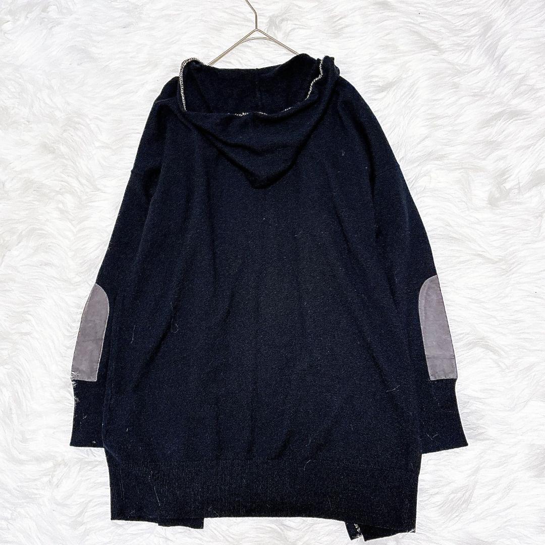 ファビアナフィリッピ フード ニット ウール シルク混 カシミヤ混 XL