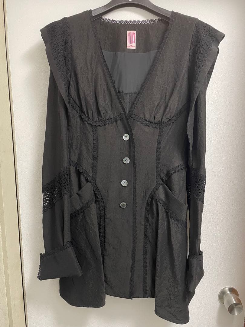 本田翼さん着用】FETICO 25SS LACE-PANELEDJACKET - メルカリ