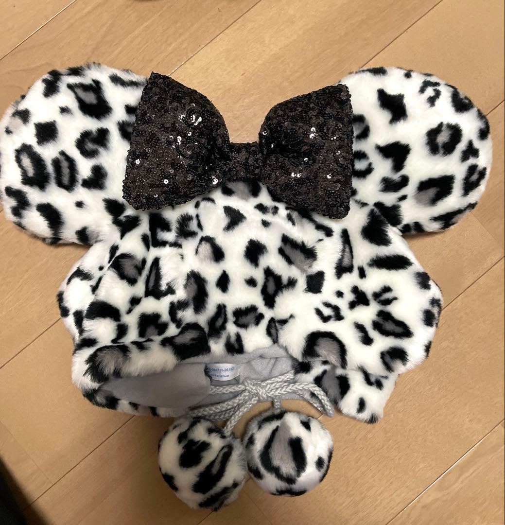 ディズニー ミニー ヒョウ柄 ファンキャップ ホワイト - メルカリ