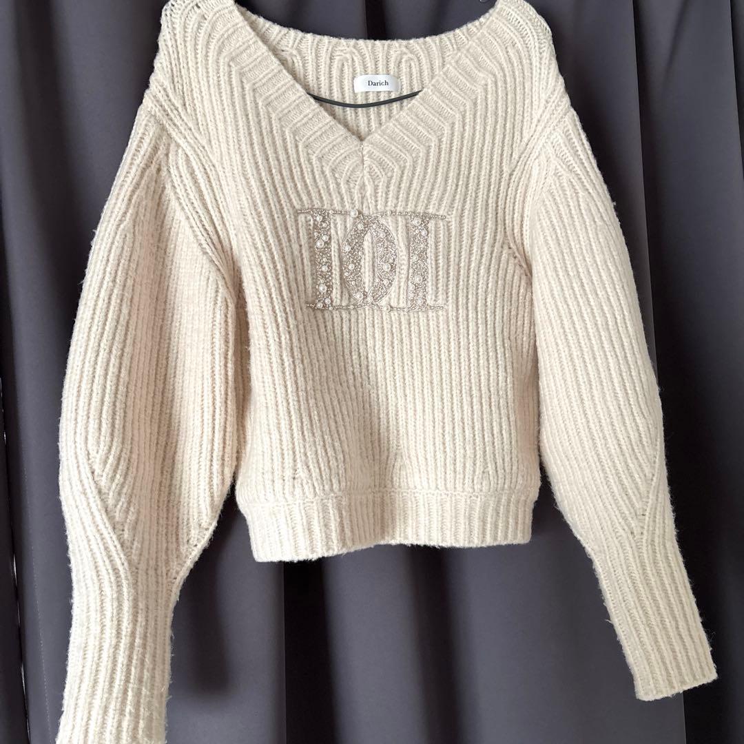 Darich ファンシービーズDDロゴボリュームニットトップス - メルカリ