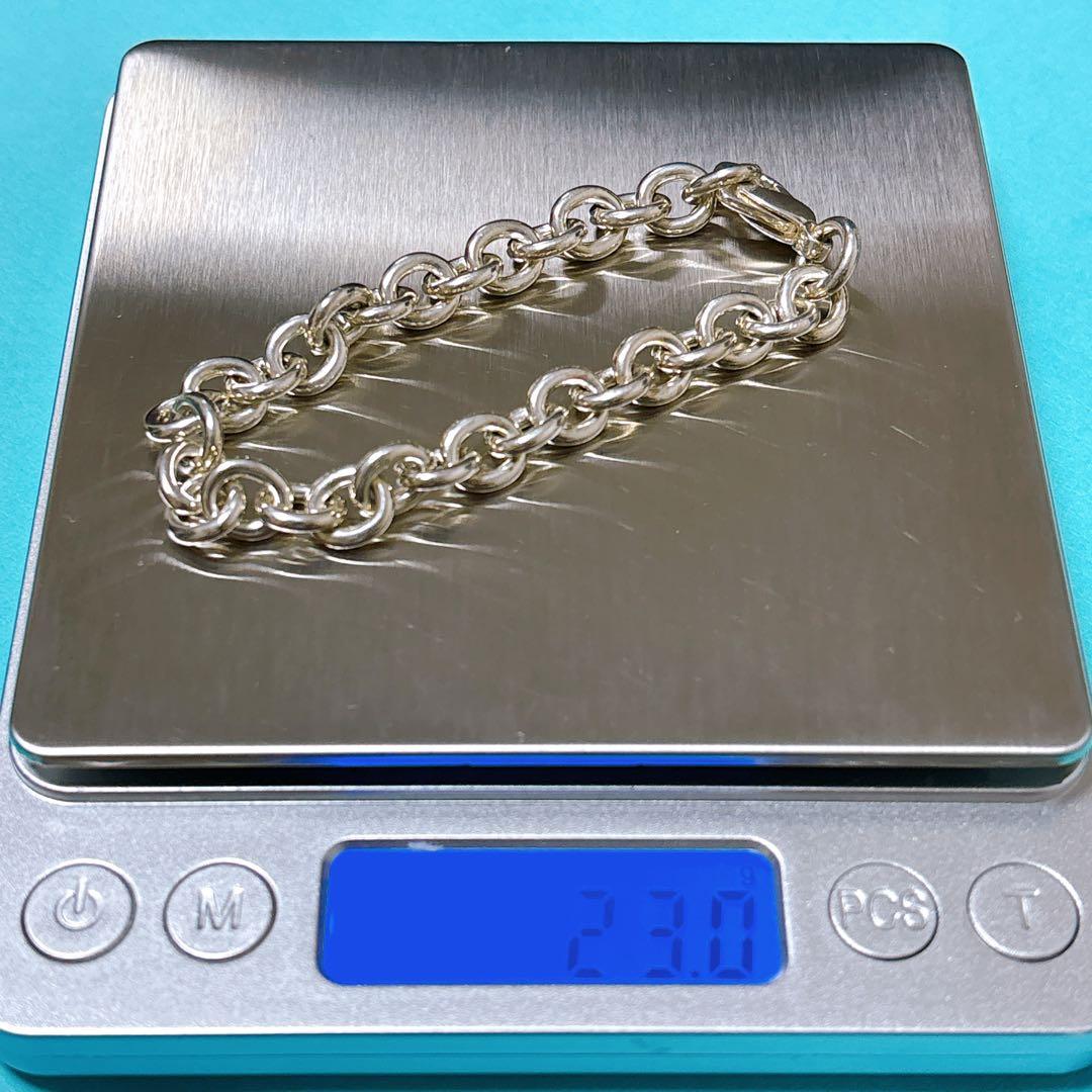 【極美品】18.7cm ティファニー ラウンドリンク ブレスレット SV925