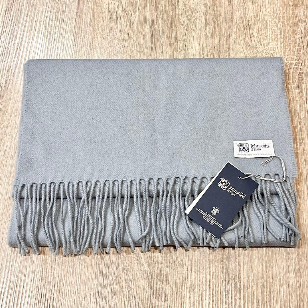 新品未使用】ジョンストンズ カシミヤ100％ 中判ストール Peregrine